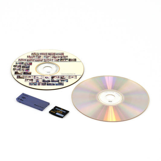 CD, DVD, Memory Stick, xD