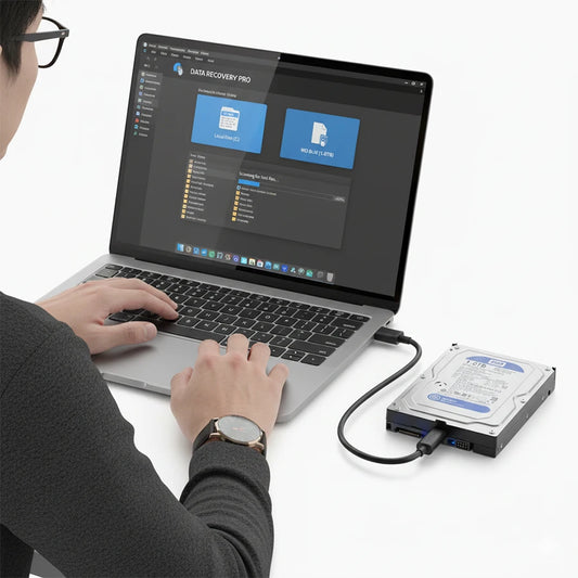Recuperación de datos desde disco duro externo a portátil