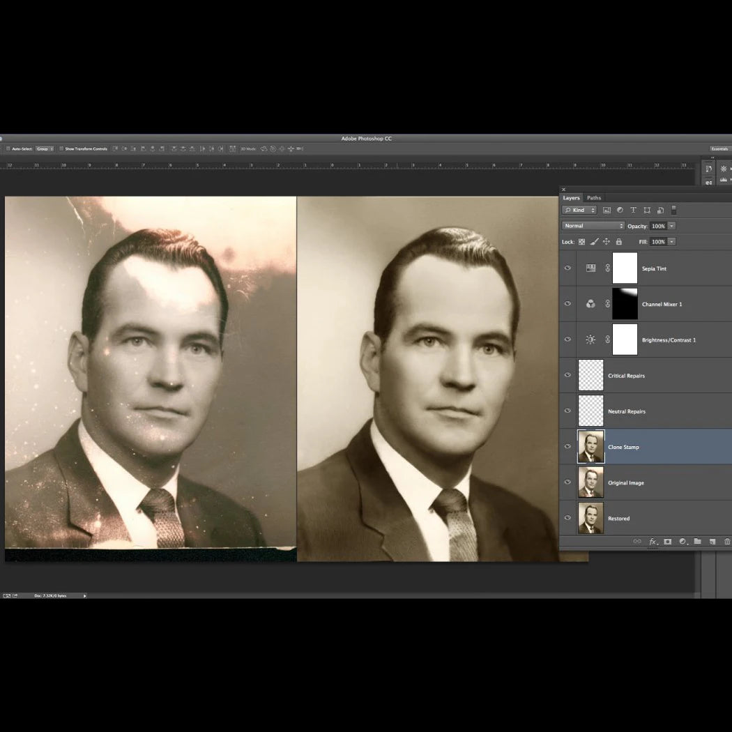 Restauración en Photoshop
