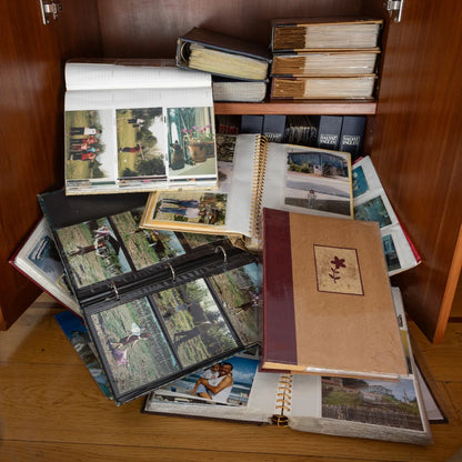 Albumes de fotografías desordenados