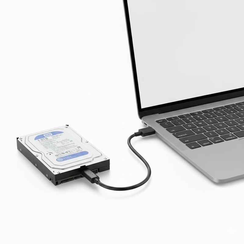 Disco Duro  HDD  de 1Tb conectado a un notebook