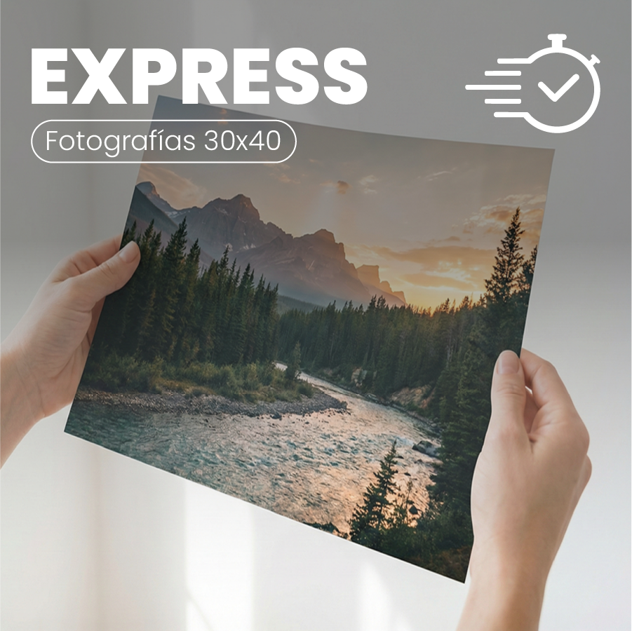 Impresion de fotografias en tiempo express de 30x40