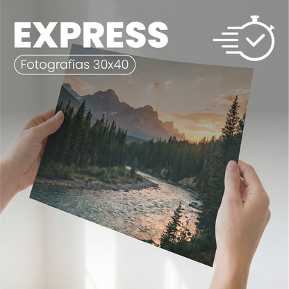 Impresion de fotografias en tiempo express de 30x40