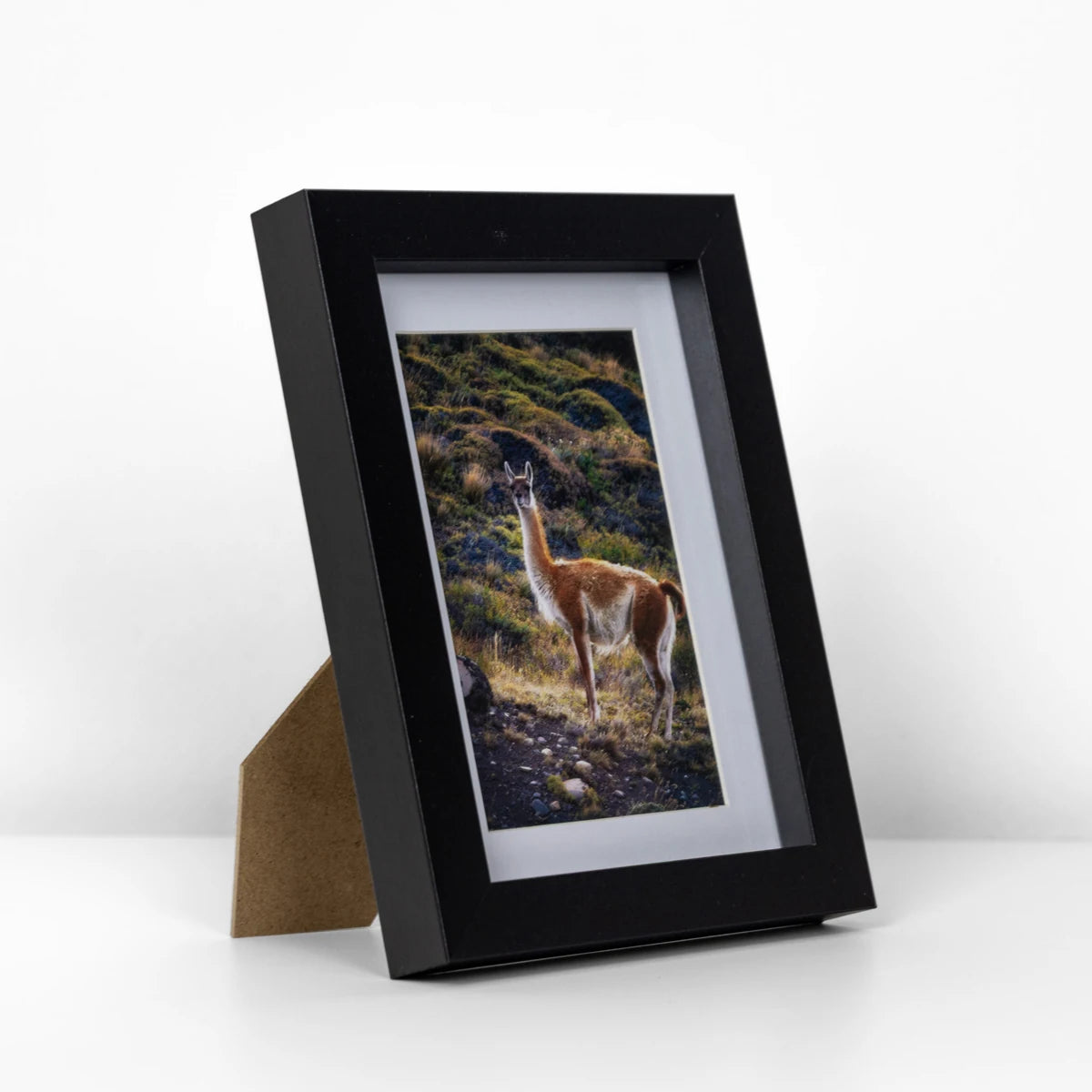 Marco de MDF Negro de 10x15 con paspartu