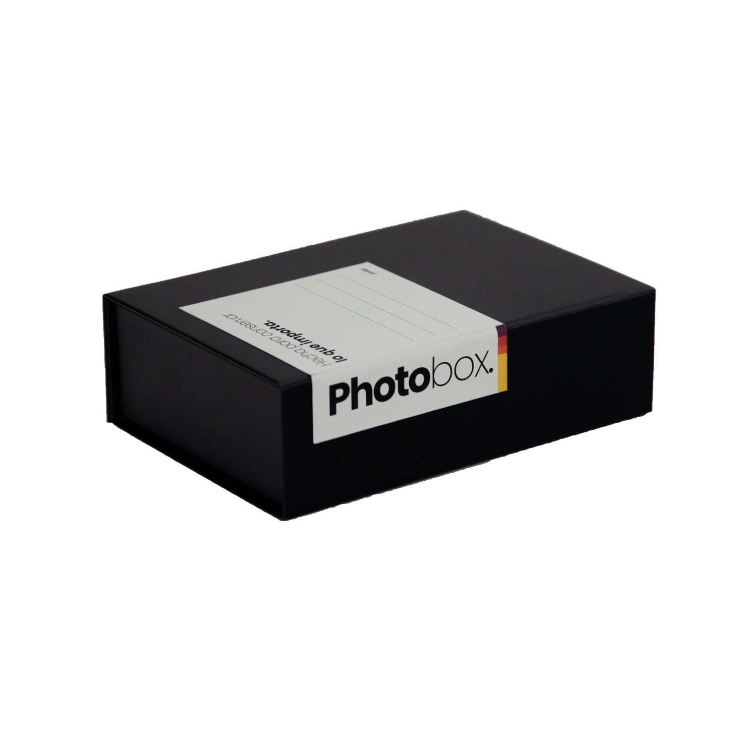 Caja de almacenamiento de fotos  negra