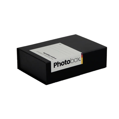 Caja de almacenamiento de fotos  negra Pixlab