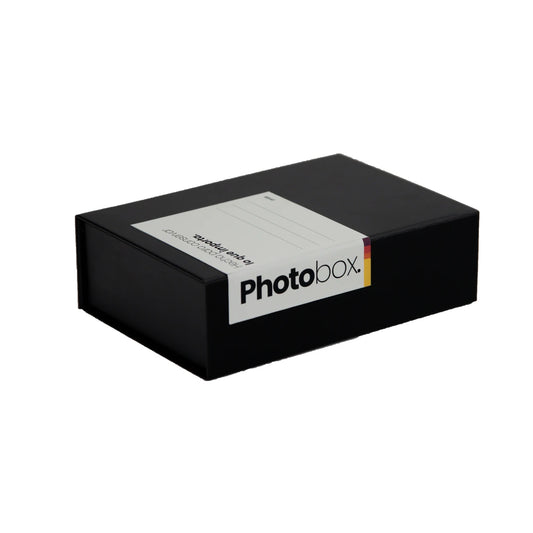 Caja de almacenamiento de fotos  negra Pixlab