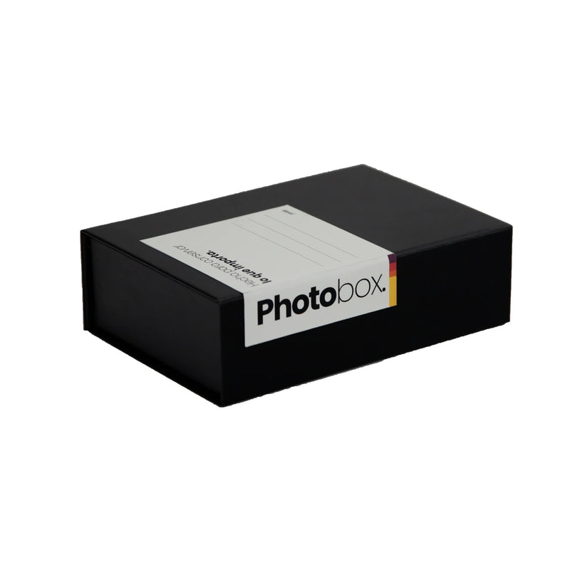 Caja de almacenamiento de fotos  negra Pixlab