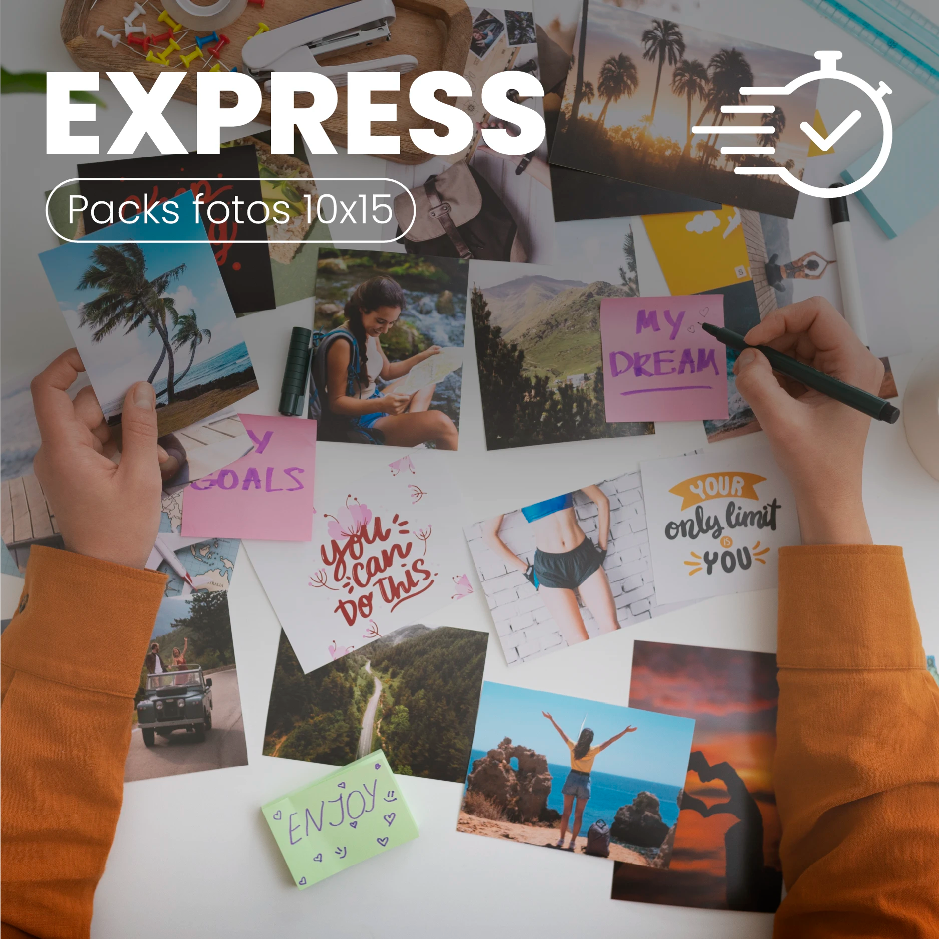 Impresión de fotografías express 10x15
