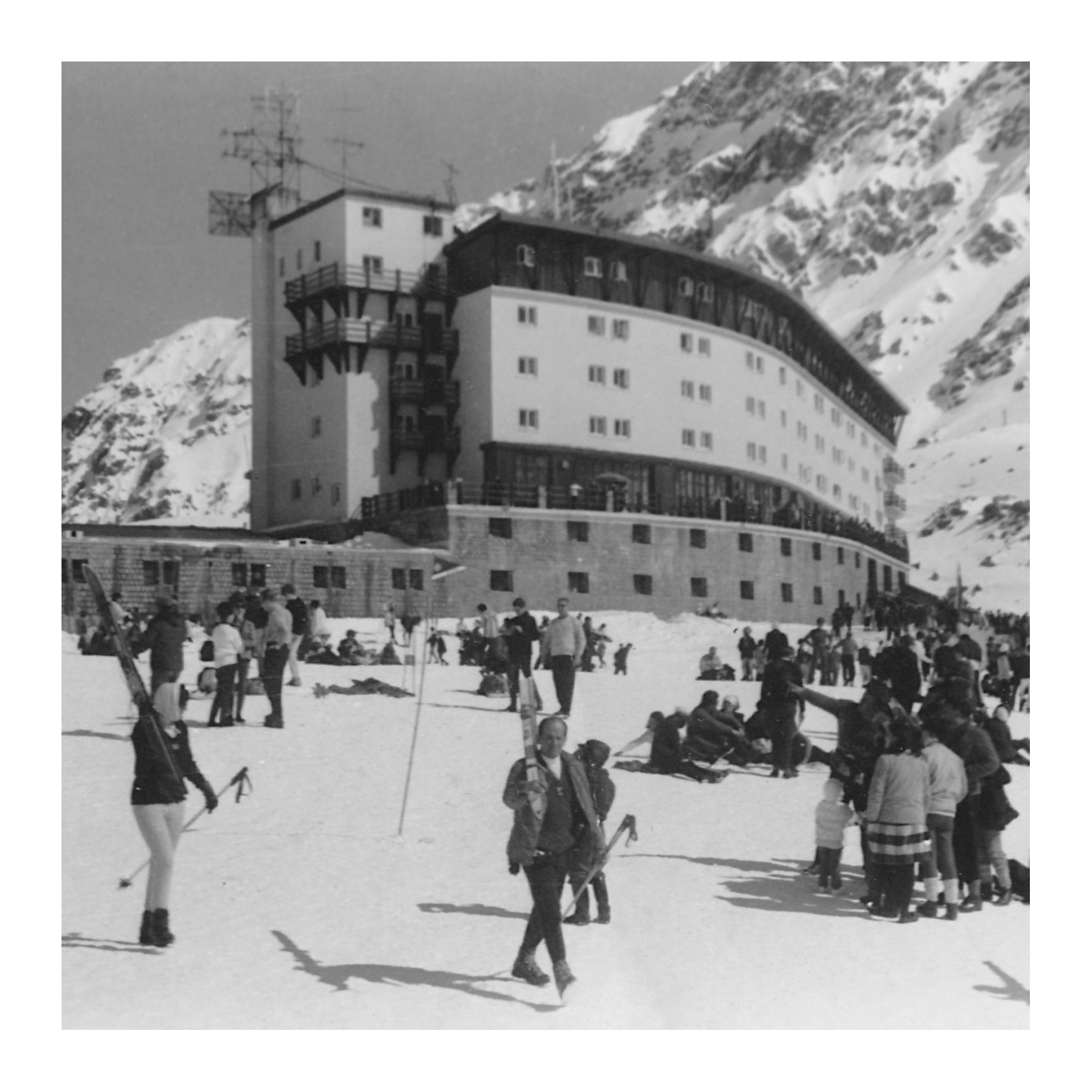 Centro de Ski Portillo año 1953